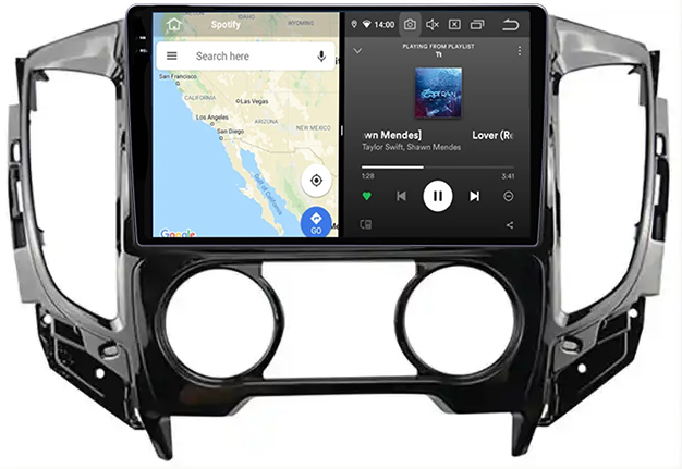 Navigatie dedicata Mitsubishi Triton 2015, 12GB RAM 256GB ROM, Android 13, Rezolutie 2K, Display QLED, 9", DSP, Carplay, Android Auto, Internet, Youtube, Waze, Wi Fi, USB [4]