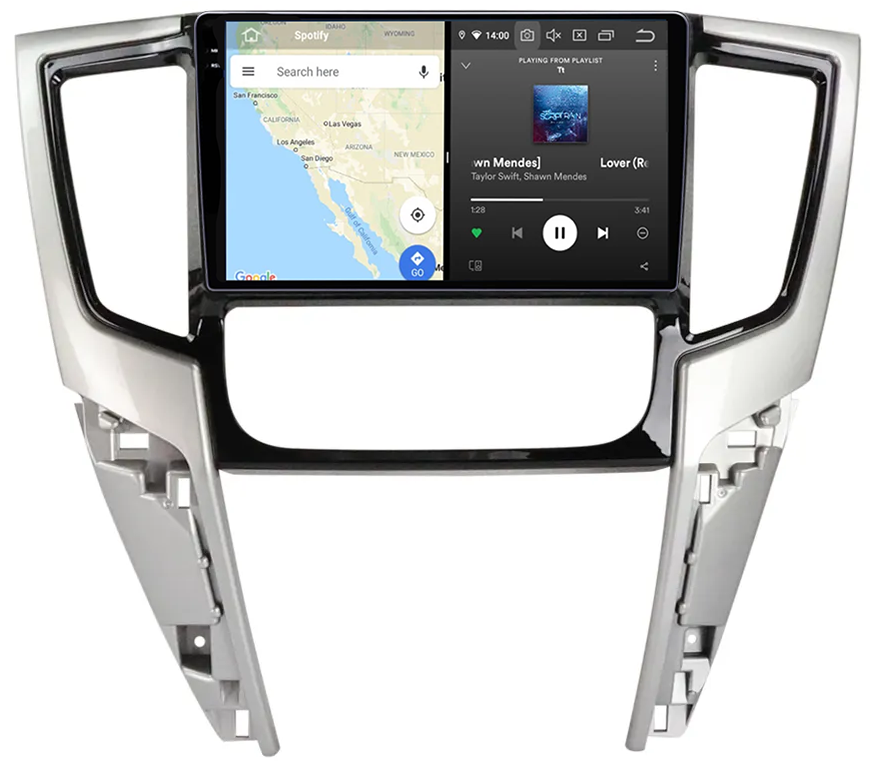 Navigatie dedicata Mitsubishi Triton 2019, 12GB RAM 256GB ROM, Android 13, Rezolutie 2K, Display QLED, 9", DSP, Carplay, Android Auto, Internet, Youtube, Waze, Wi Fi, USB [4]