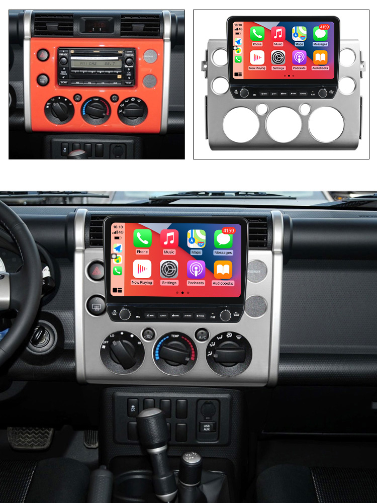 Navigatie dedicata FJ Cruiser J15 2006-2020 cu butoane rotative model 2024, 9 Inch, 2GB RAM 32GB ROM, Quadcore, Android 13, WiFi, Bluetooth, Magazin Play [4]