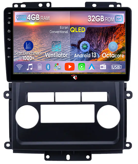 Navigatie dedicata Nissan Frontier 2009-2012, 4 GB RAM 32 ROM, Android 13, Display QLED, 9", DSP, Carplay, Android Auto, Internet, Youtube , Waze , WI-FI , USB , Bluetooth [1]