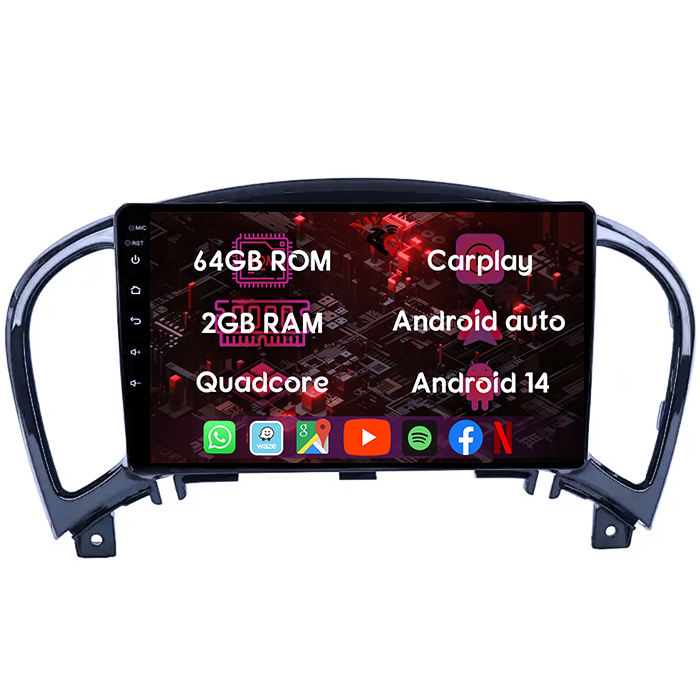 (Resigilata) Navigatie dedicata Nissan Juke 2010-2014, 2GB RAM 32GB ROM, Quad Core, Display 9" IPS Full HD, Carplay, Android 13, Bluetooth, Magazin Play, Suport camere AHD [6]