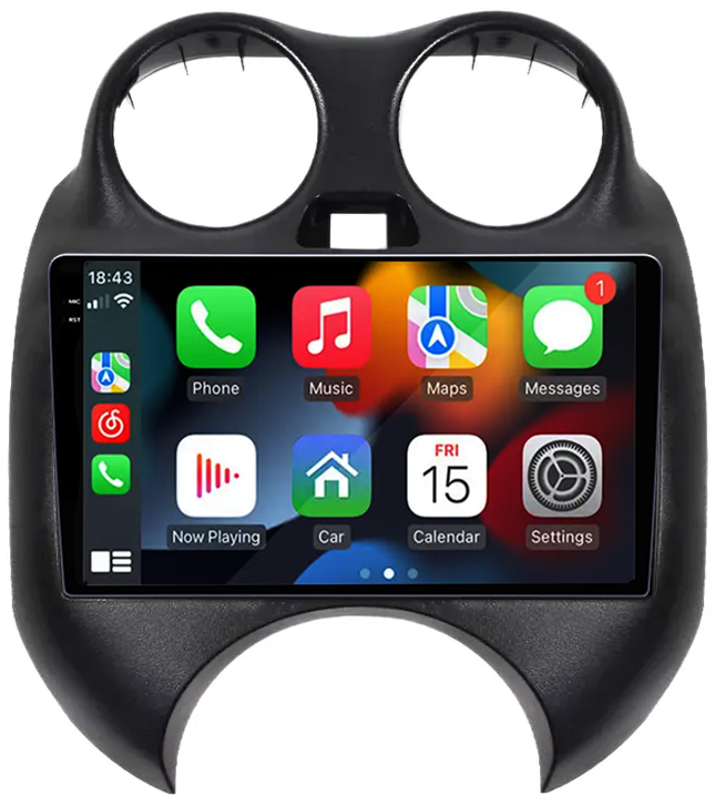 Navigatie dedicata Nissan March 2010-2013 & Micra 2010-2015 , 12GB RAM 256GB ROM, Android 13, Rezolutie 2K, Display QLED, 9", DSP, Carplay, Android Auto, Internet, Youtube, Waze, Wi Fi, USB [2]