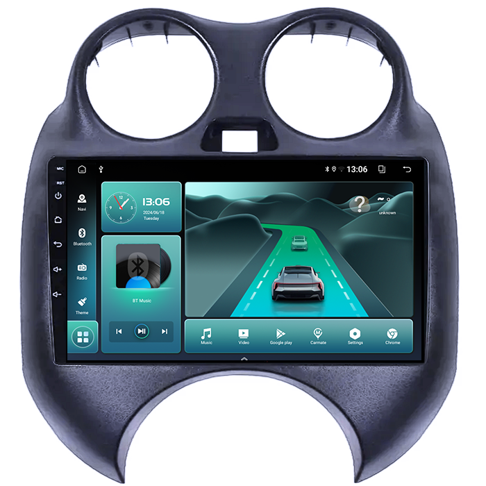 (Resigilata) Navigatie dedicata Nissan March 2010-2013 & Micra 2010-2015 , 2GB RAM 32GB ROM, Quad Core, Display 9" IPS Full HD, Carplay, Android 13, Bluetooth, Magazin Play, Suport camere AHD [8]