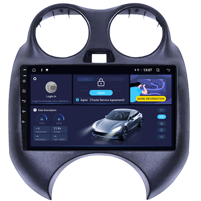 (Resigilata) Navigatie dedicata Nissan March 2010-2013 & Micra 2010-2015 , 2GB RAM 32GB ROM, Quad Core, Display 9" IPS Full HD, Carplay, Android 13, Bluetooth, Magazin Play, Suport camere AHD [11]