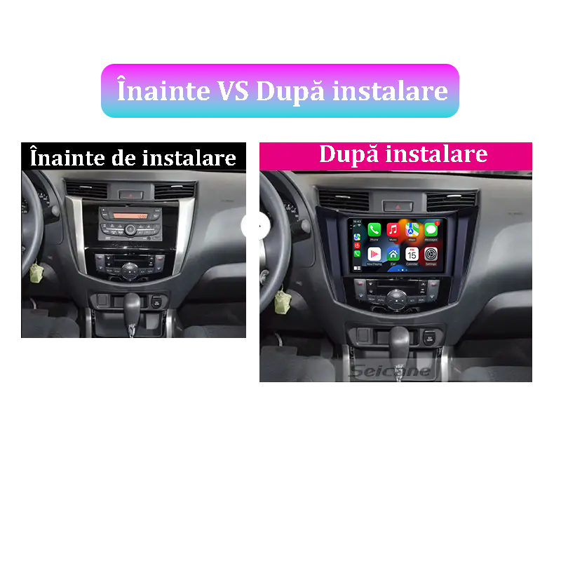 Navigatie dedicata Nissan Navara NP300 Frontier 2017, 12GB RAM 256GB ROM, Android 13, Rezolutie 2K, Display QLED, 9", DSP, Carplay, Android Auto, Internet, Youtube, Waze, Wi Fi [5]