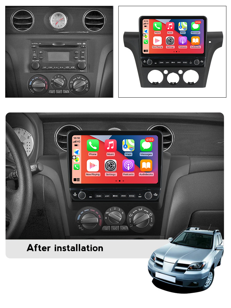 Navigatie dedicata Mitsubishi Outlander 2001-2005 cu butoane rotative model 2024, 10 Inch, 2GB RAM 32GB ROM, Quadcore, Android 13, WiFi, Bluetooth, Magazin Play [4]