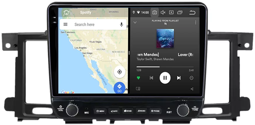 Navigatie dedicata Nissan Patrol 2012-2018, 12GB RAM 256GB ROM, Android 13, Rezolutie 2K, Display QLED, 9", DSP, Carplay, Android Auto, Internet, Youtube, Waze, Wi Fi, USB [5]