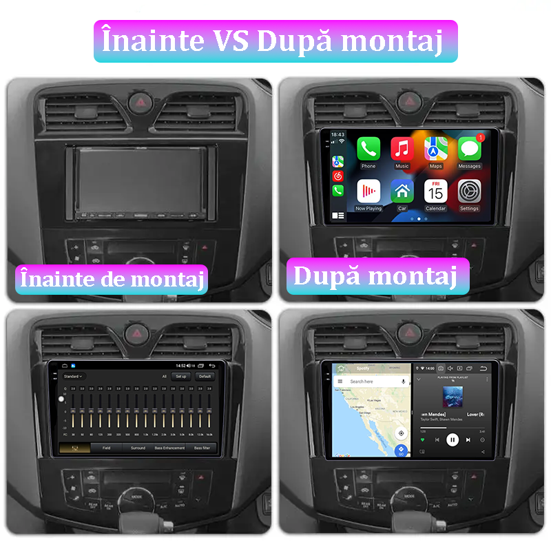 Navigatie dedicata Nissan Serena 4 2010-2016, 12GB RAM 256GB ROM, Android 13, Rezolutie 2K, Display QLED, 9", DSP, Carplay, Android Auto, Internet, Youtube, Waze, Wi Fi, USB [5]