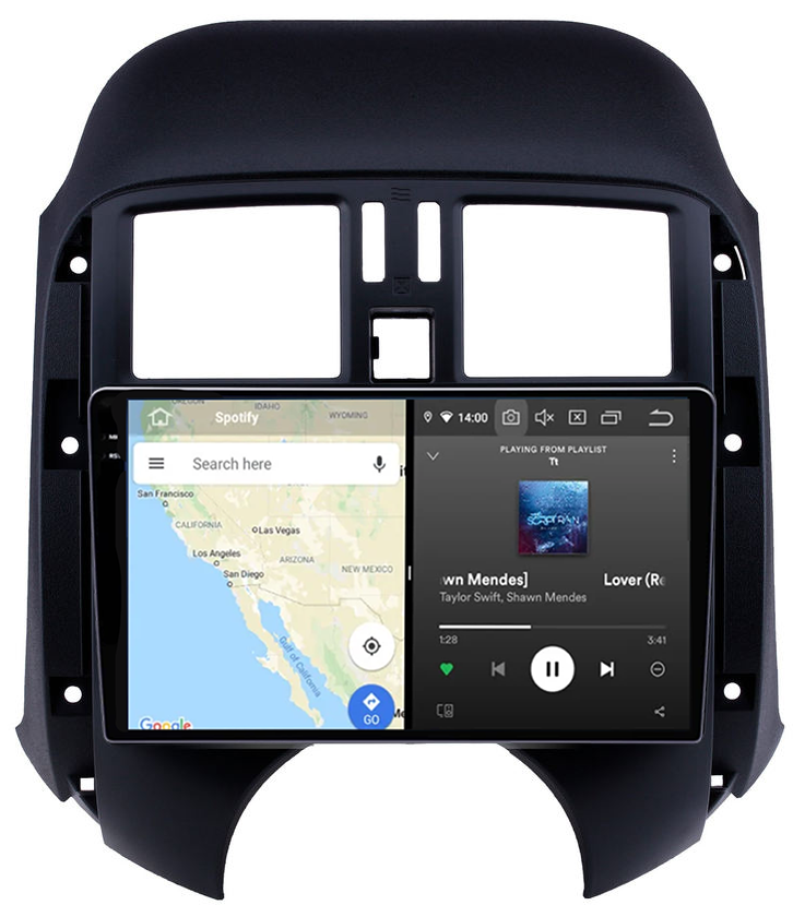 Navigatie dedicata Nissan Sunny 2011, 12GB RAM 256GB ROM, Android 13, Rezolutie 2K, Display QLED, 9", DSP, Carplay, Android Auto, Internet, Youtube, Waze, Wi Fi, USB [4]