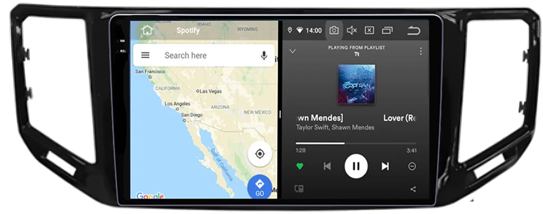 Navigatie dedicata VW Atlas 2017+, 12GB RAM 256GB ROM, Android 14, Rezolutie 2K, Display QLED, 9", DSP, Carplay, Android Auto, Internet, Youtube, Waze, Wi Fi, USB [4]