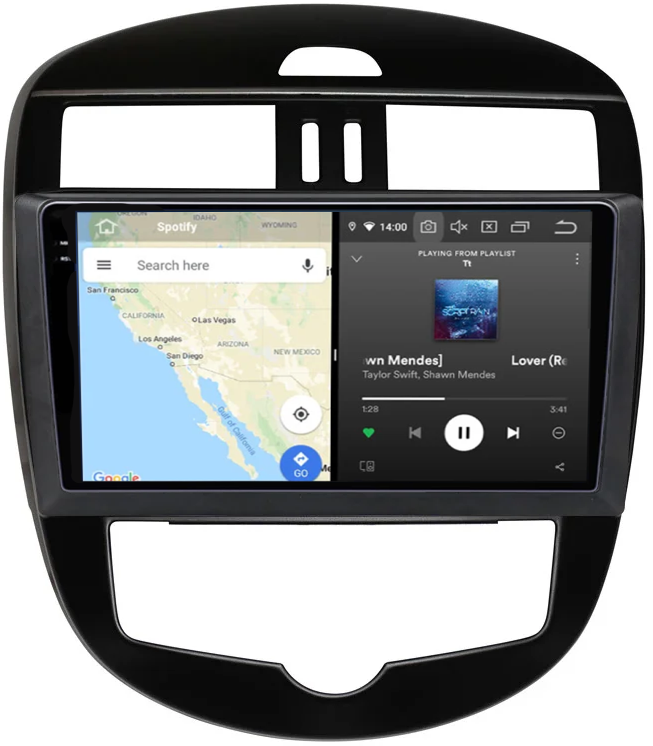 Navigatie dedicata Nissan Tiida 2011-2015, 12GB RAM 256GB ROM, Android 13, Rezolutie 2K, Display QLED, 10.25", DSP, Carplay, Android Auto, Internet, Youtube, Waze, Wi Fi, USB [4]