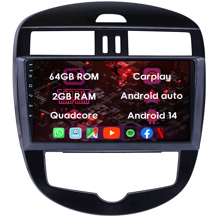 (Resigilata) Navigatie dedicata Nissan Tiida 2011-2015, 2GB RAM 32GB ROM, Quad Core, Display 10.25" IPS Full HD, Carplay, Android 13, Bluetooth, Magazin Play, Suport camere AHD [6]
