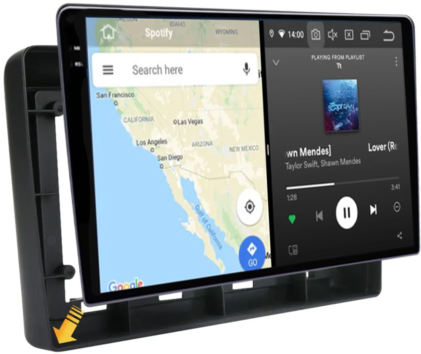 Navigatie dedicata Nissan X-Trail 2000-2007, 12GB RAM 256GB ROM, Android 13, Rezolutie 2K, Display QLED, 10", DSP, Carplay, Android Auto, Internet, Youtube, Waze, Wi Fi, USB [4]
