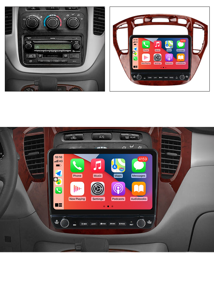 Navigatie dedicata Highlander 2000-2007 cu butoane rotative model 2024, 9 Inch, 2GB RAM 32GB ROM, Quadcore, Android 13, WiFi, Bluetooth, Magazin Play [3]