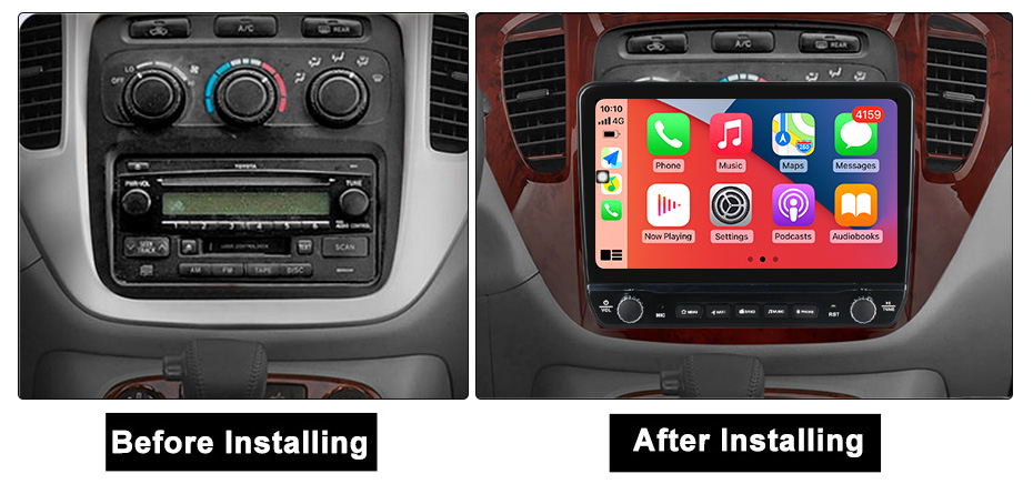 Navigatie dedicata Highlander 2000-2007 cu butoane rotative model 2024, 9 Inch, 2GB RAM 32GB ROM, Quadcore, Android 13, WiFi, Bluetooth, Magazin Play [6]