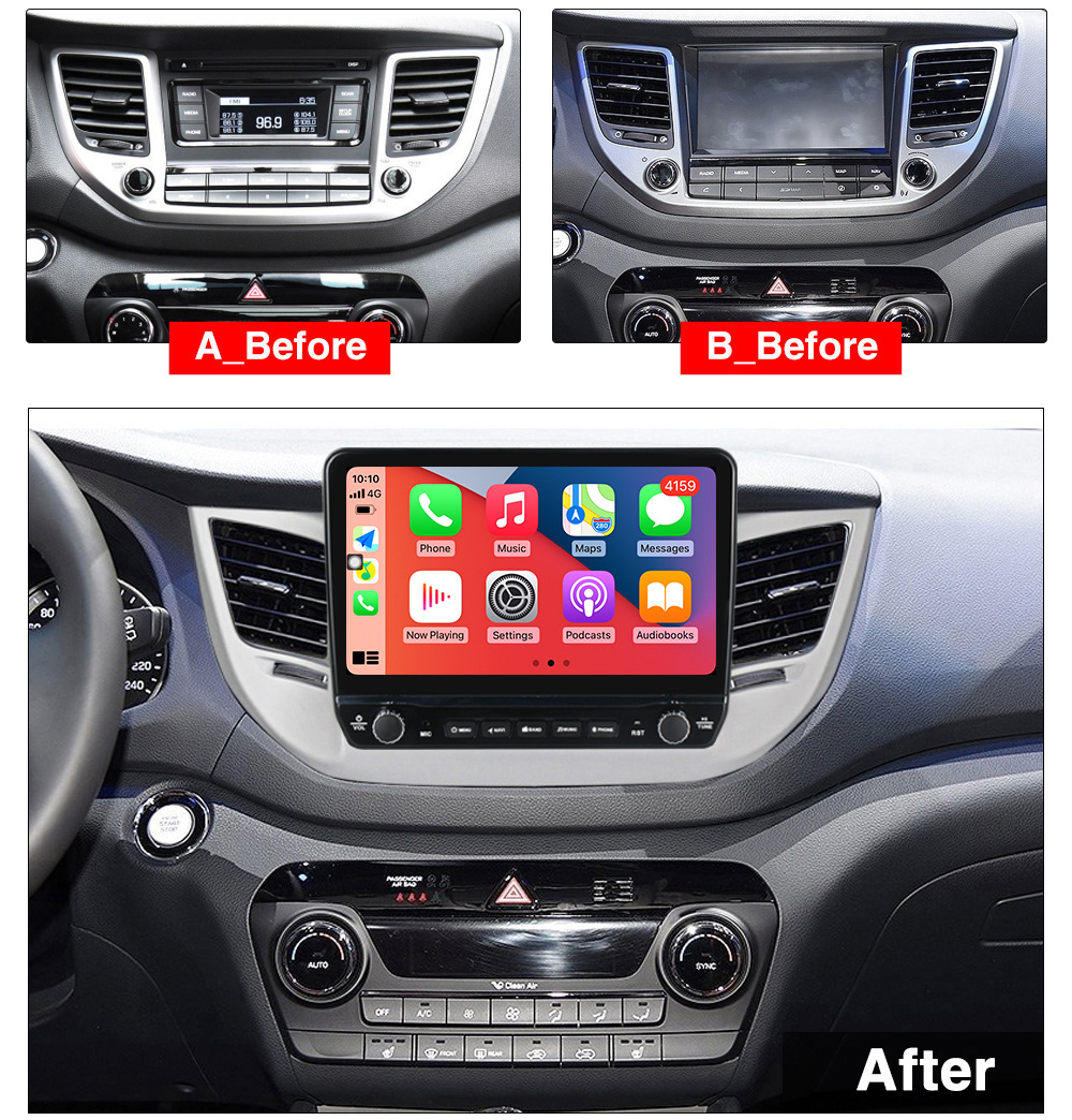 Navigatie dedicata Tucson 2014-2018 cu butoane rotative model 2024, 9 Inch, 2GB RAM 32GB ROM, Quadcore, Android 13, WiFi, Bluetooth, Magazin Play [5]