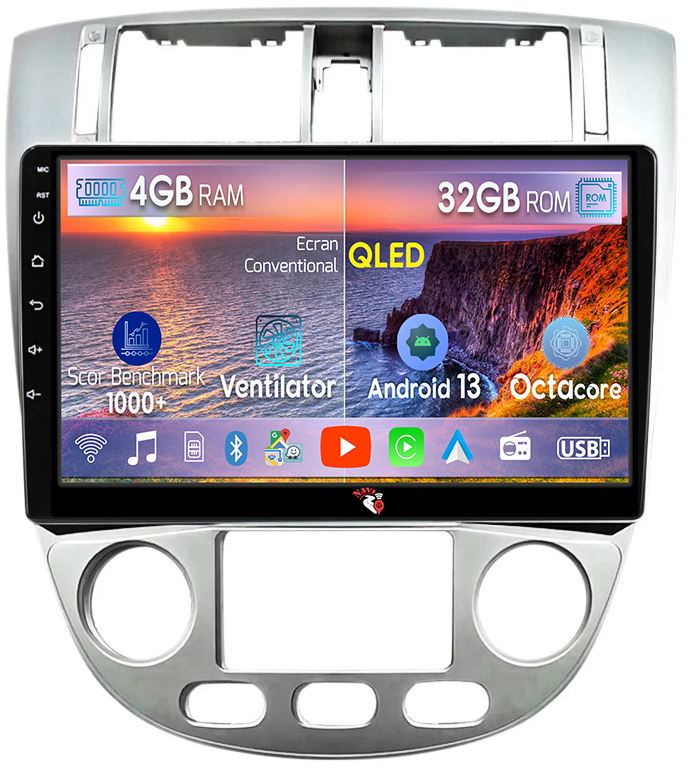 Navigatie dedicata Opel Astra 2004-2013, 4 GB RAM 32 ROM, Android 13, Display QLED, 10", DSP, Carplay, Android Auto, Internet, Youtube , Waze , WI-FI , USB , Bluetooth [1]