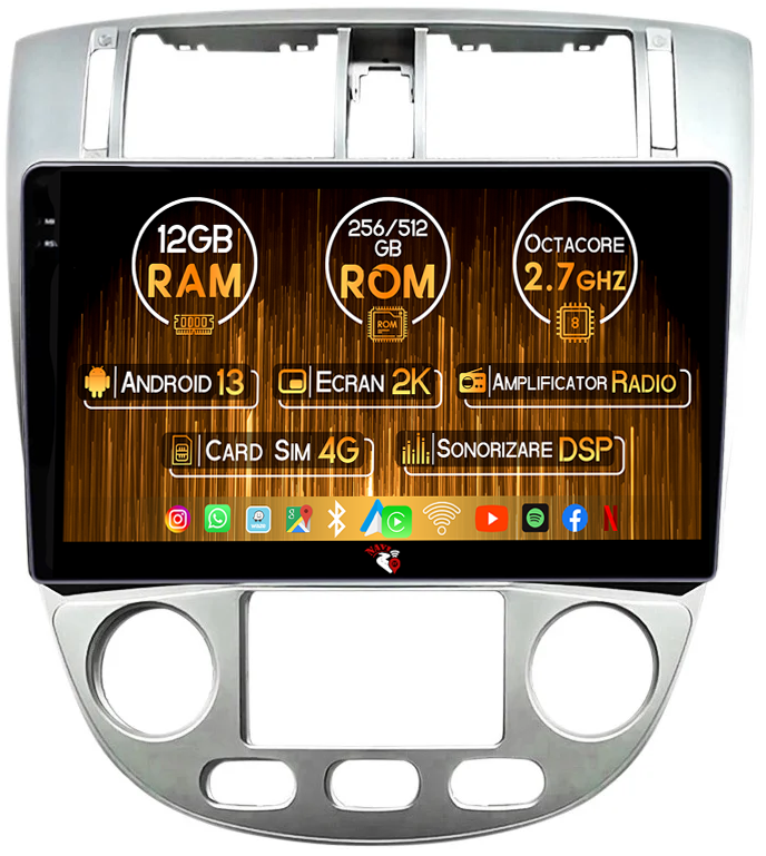 Navigatie dedicata Opel Astra 2004-2013, 12GB RAM 256GB ROM, Android 13, Rezolutie 2K, Display QLED, 9", DSP, Carplay, Android Auto, Internet, Youtube, Waze, Wi Fi, USB [1]
