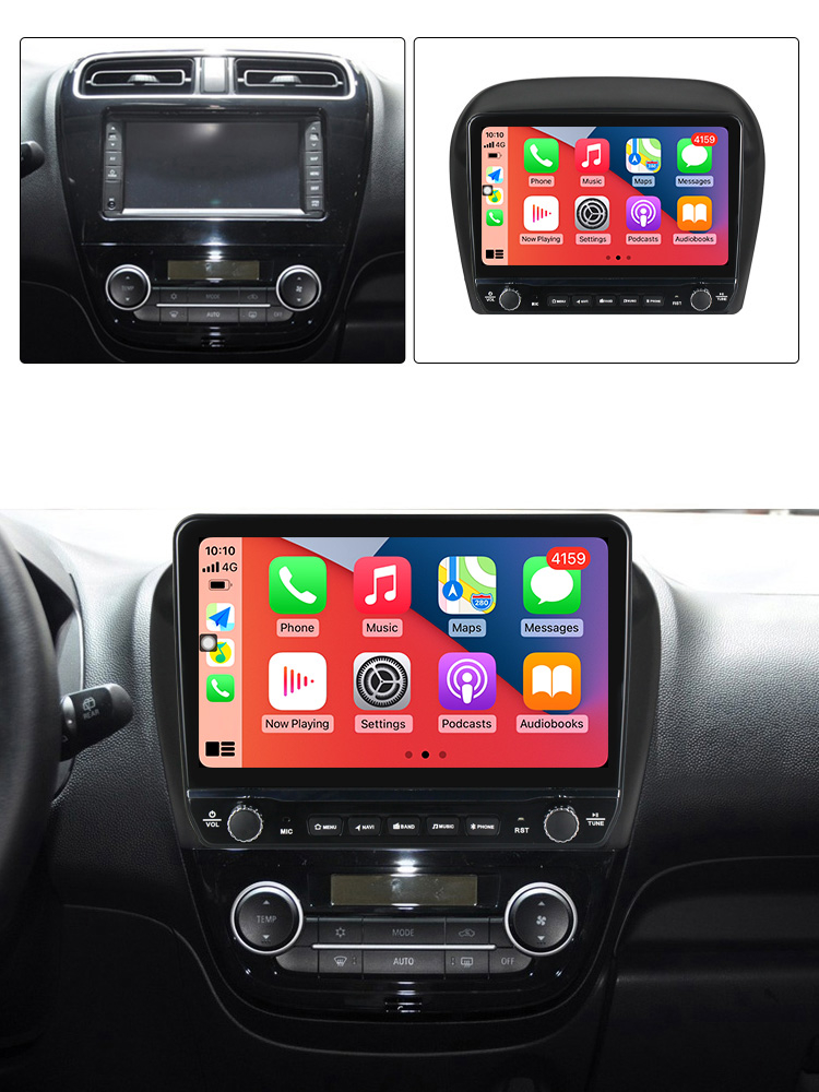 Navigatie dedicata Mirage Attrage 2012-2018 cu butoane rotative model 2024, 9 Inch, 2GB RAM 32GB ROM, Quadcore, Android 13, WiFi, Bluetooth, Magazin Play [4]