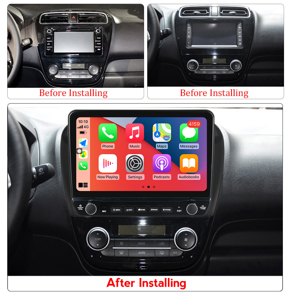 Navigatie dedicata Mirage Attrage 2012-2018 cu butoane rotative model 2024, 9 Inch, 2GB RAM 32GB ROM, Quadcore, Android 13, WiFi, Bluetooth, Magazin Play [5]