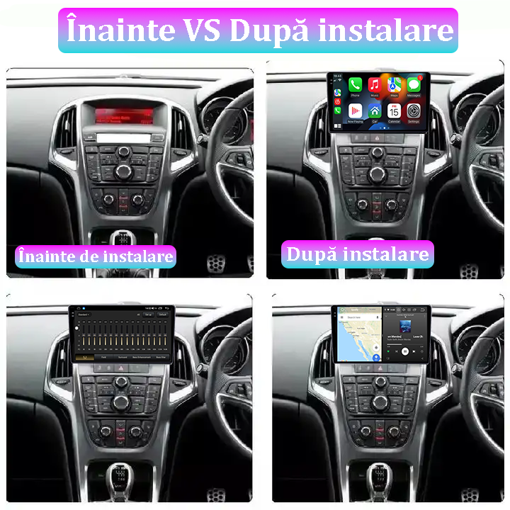 Navigatie dedicata Opel Astra J 2009-2015, 12GB RAM 256GB ROM, Android 13, Rezolutie 2K, Display QLED, 9", DSP, Carplay, Android Auto, Internet, Youtube, Waze, Wi Fi, USB [5]