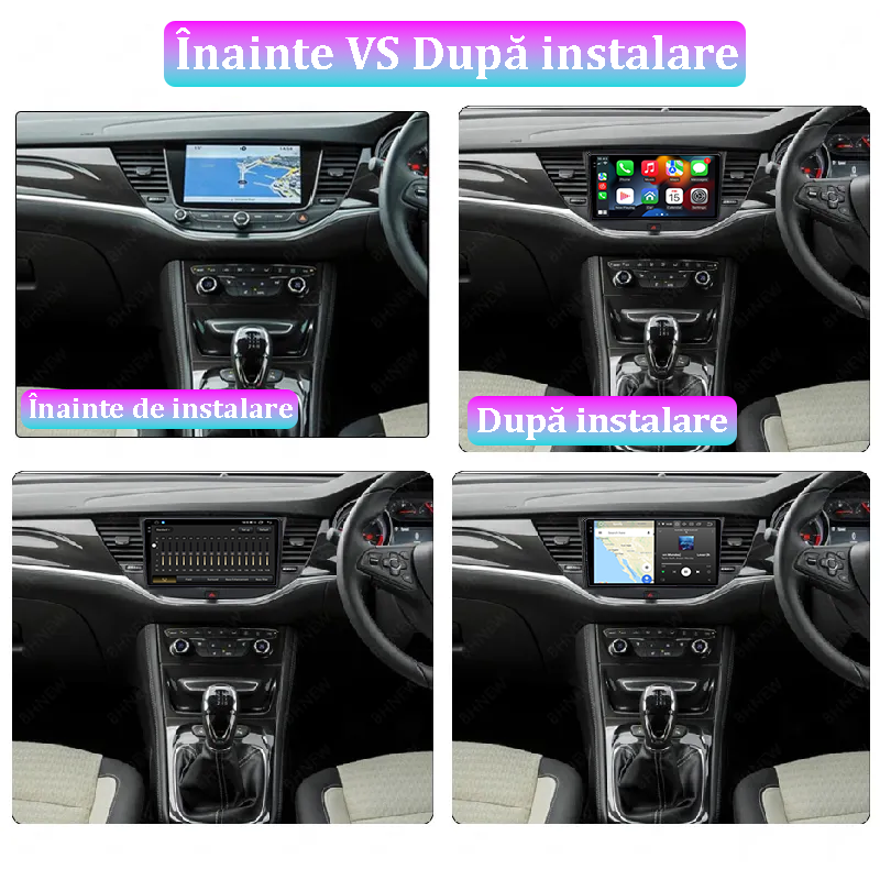 Navigatie dedicata Opel Astra K 2016-2020, 12GB RAM 256GB ROM, Android 13, Rezolutie 2K, Display QLED, 9", DSP, Carplay, Android Auto, Internet, Youtube, Waze, Wi Fi, USB [2]