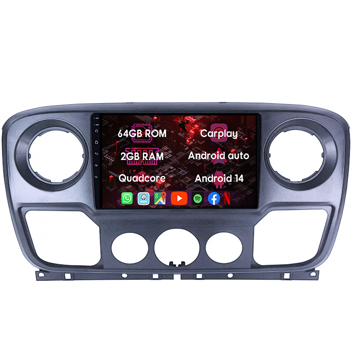 Navigatie dedicata Opel Movano, Renault Master 2020-2021, 4GB RAM 64GB ROM, Octacore, Android 14, Display QLED 9", DSP, Carplay&Android Auto, SIM 4G, Ventilator Activ [5]