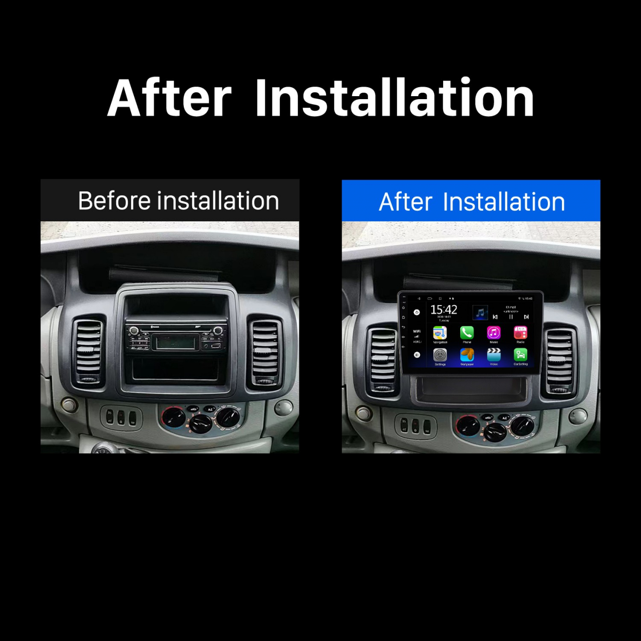 (Resigilata) Navigatie dedicata Opel Vivaro 2010-2014, 2GB RAM 32GB ROM, Quad Core, Display 9" IPS Full HD, Carplay, Android 13, Bluetooth, Magazin Play, Suport camere AHD [2]