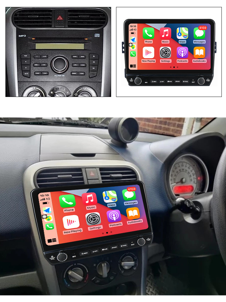 Navigatie dedicata Agila, Suzuki Splash, Ritz cu butoane rotative model 2024, 9 Inch, 2GB RAM 32GB ROM, Quadcore, Android 13, WiFi, Bluetooth, Magazin Play [3]