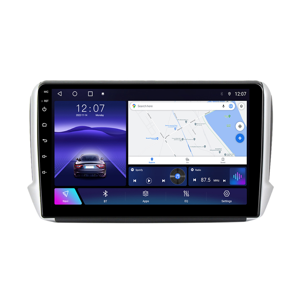Navigatie dedicata Peugeot 2008 2013-2020, 4 GB RAM 32 ROM, Android 13, Display QLED, 10", DSP, Carplay, Android Auto, Internet, Youtube , Waze , WI-FI , USB , Bluetooth [2]