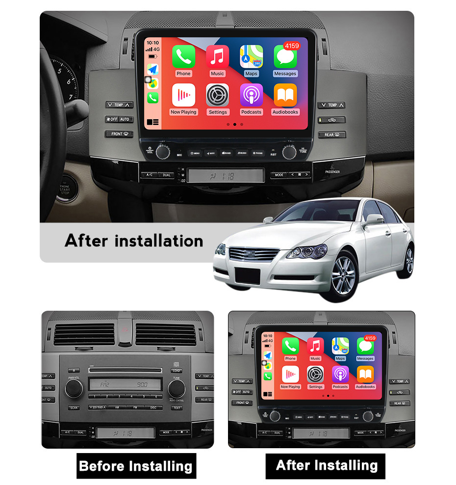 Navigatie dedicata Mark 2004-2009 cu butoane rotative model 2024, 9 Inch, 2GB RAM 32GB ROM, Quadcore, Android 13, WiFi, Bluetooth, Magazin Play [5]
