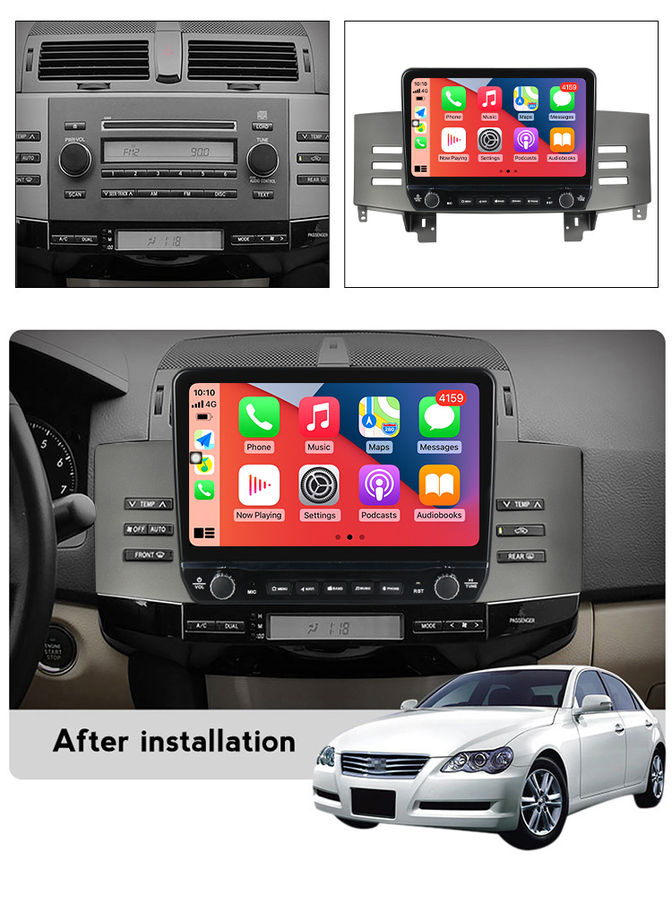 Navigatie dedicata Mark 2004-2009 cu butoane rotative model 2024, 9 Inch, 2GB RAM 32GB ROM, Quadcore, Android 13, WiFi, Bluetooth, Magazin Play [4]