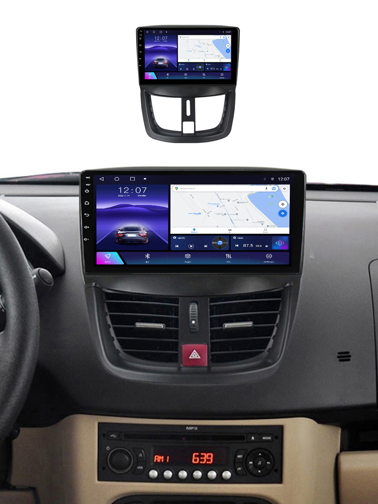 Navigatie dedicata Peugeot 207 2006-2015, 4GB RAM 32GB ROM, Android 13, Display 9 " , Internet ,Aplicatii , Waze , WI-FI , USB , Bluetooth , Mirrorlink [6]