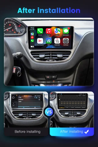 Navigatie dedicata Peugeot 208 / 2008 ( 2012 - 2020 ), 12GB RAM 256GB ROM, Android 13, Rezolutie 2K, Display QLED, 9", DSP, Carplay, Android Auto, Internet, Youtube, Waze, Wi Fi, [5]