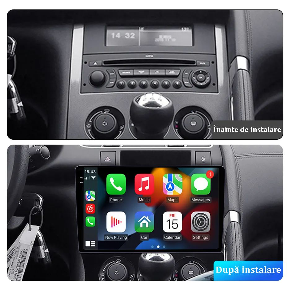Navigatie dedicata Peugeot 3008 2009-2015, 5008 2009+, 12GB RAM 256GB ROM, Android 13, Rezolutie 2K, Display QLED, 9", DSP, Carplay, Android Auto, Internet, Youtube, Waze, Wi Fi, USB [5]