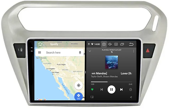 Navigatie dedicata Peugeot 301 2013-2016, 12GB RAM 256GB ROM, Android 13, Rezolutie 2K, Display QLED, 9", DSP, Carplay, Android Auto, Internet, Youtube, Waze, Wi Fi, USB [3]