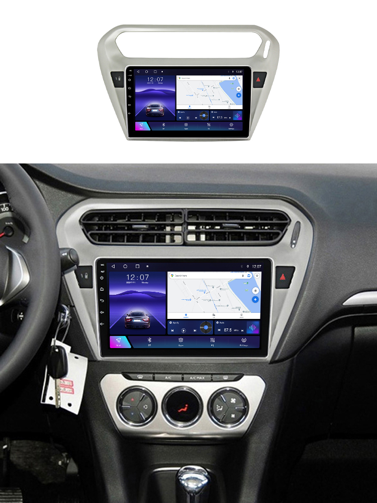 (Resigilata) Navigatie Peugeot 301 2013-2016, C-Elysee 2012+, 2GB RAM 32GB ROM, Quad Core, Display 9" IPS Full HD, Carplay, Android 13, Bluetooth, Magazin Play, Suport camere AHD [3]