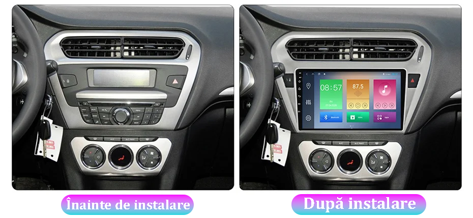 Navigatie dedicata Peugeot 301 / Citroen C-Elysee ( 2012 + ), 4GB RAM 64GB ROM, Octacore, Android 13, Display QLED 10.1", DSP, Carplay, Android Auto, Internet, Youtube, Waze, WIFI, Bluetooth [3]