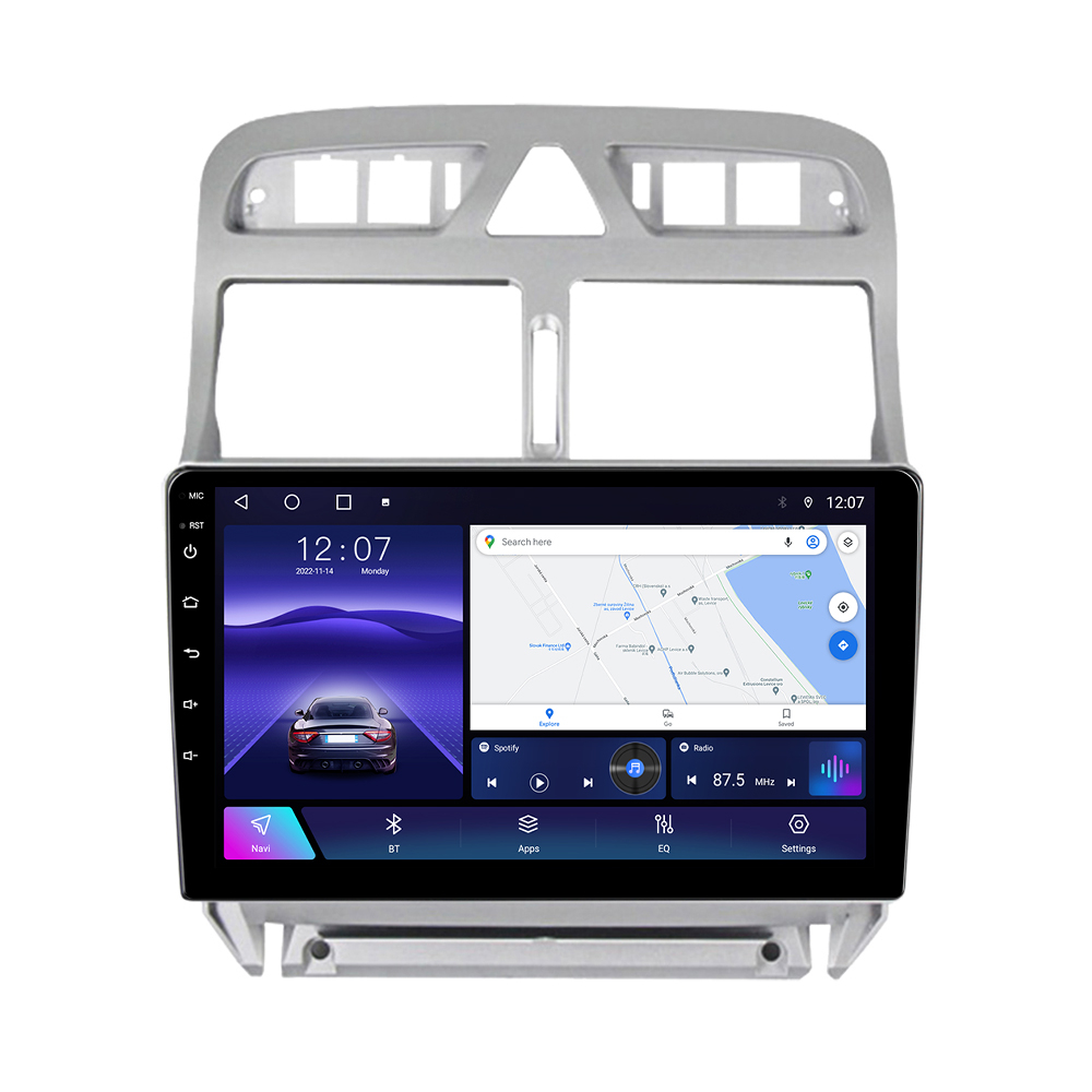 Navigatie dedicata Peugeot 307 2000-2013, 4 GB RAM 32 ROM, Android 13, Display QLED, 9", DSP, Carplay, Android Auto, Internet, Youtube , Waze , WI-FI , USB , Bluetooth [2]