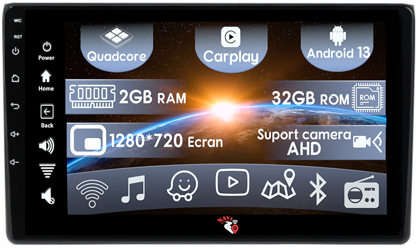 (Resigilata) Navigatie dedicata Peugeot 308 2013-2017, 2GB RAM 32GB ROM, Quad Core, Display 9" IPS Full HD, Carplay, Android 13, Bluetooth, Magazin Play, Suport camere AHD [1]