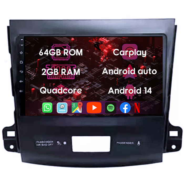 (Resigilata) Navigatie dedicata Peugeot 4007 ( 2007 - 2012 ), 2GB RAM 32GB ROM, Quad Core, Display 9" IPS Full HD, Carplay, Android 13, Bluetooth, Magazin Play, Suport camere AHD [7]