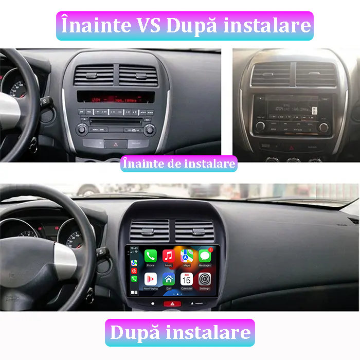 Navigatie dedicata Peugeot 4008, 12GB RAM 256GB ROM, Android 13, Rezolutie 2K, Display QLED, 9", DSP, Carplay, Android Auto, Internet, Youtube, Waze, Wi Fi, USB [5]