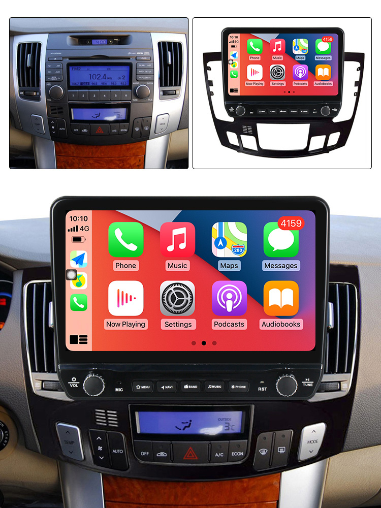 Navigatie dedicata Sonata NF 2009 cu butoane rotative model 2024, 9 Inch, 2GB RAM 32GB ROM, Quadcore, Android 13, WiFi, Bluetooth, Magazin Play [4]