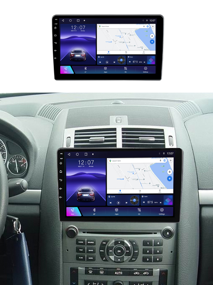 Navigatie dedicata Peugeot 405 2010-2019, 4GB RAM 32GB ROM, Android 13, Display 9 " , Internet ,Aplicatii , Waze , WI-FI , USB , Bluetooth , Mirrorlink [6]