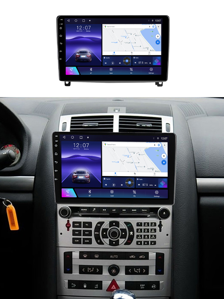 Navigatie dedicata Peugeot 407 2004-2011, 4GB RAM 32GB ROM, Android 13, Display 9 " , Internet ,Aplicatii , Waze , WI-FI , USB , Bluetooth , Mirrorlink [6]