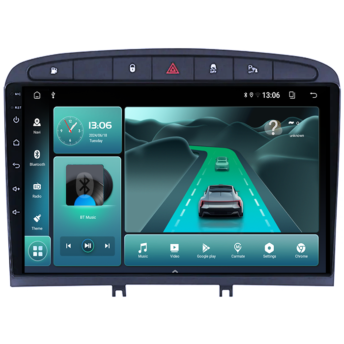 (Resigilata) Navigatie dedicata Peugeot 408 2008-2020, black, Android 13, Wireless Carplay si Android auto 2GB RAM 32 ROM, Display IPS 9" Full HD, Suport camere Full HD [5]