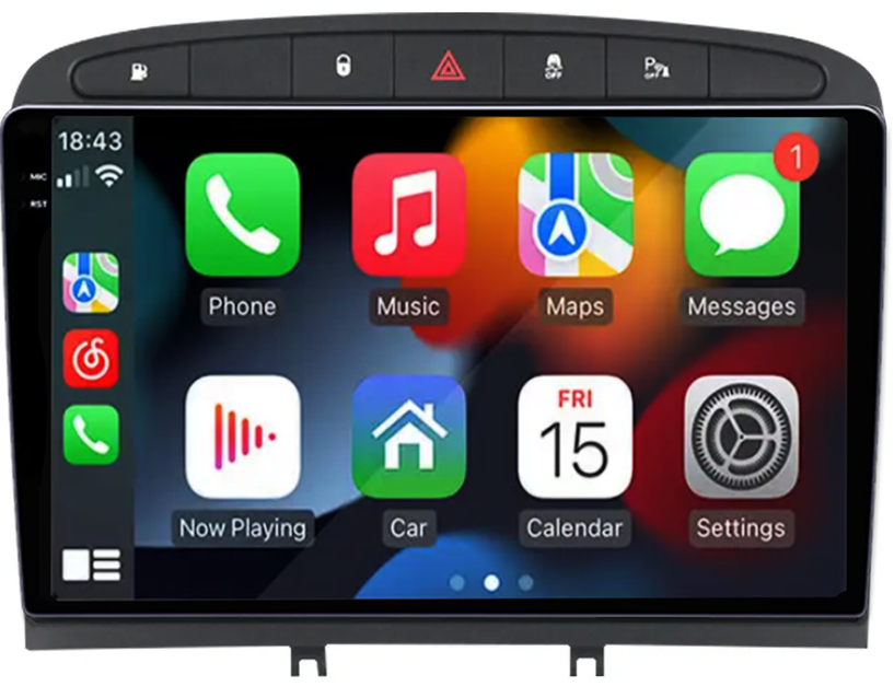 Navigatie dedicata Peugeot 408 GRAY, 12GB RAM 256GB ROM, Android 13, Rezolutie 2K, Display QLED, 9", DSP, Carplay, Android Auto, Internet, Youtube, Waze, Wi Fi, USB [2]