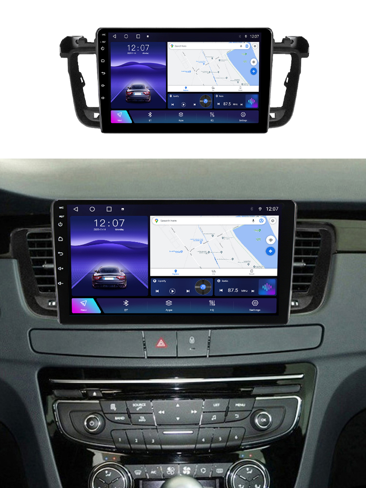 Navigatie dedicata Peugeot 508 2010-2018, 4 GB RAM 32 ROM, Android 13, Display QLED, 9",DSP, Carplay, Android Auto, Internet, Youtube , Waze , WI-FI , USB , Bluetooth [6]