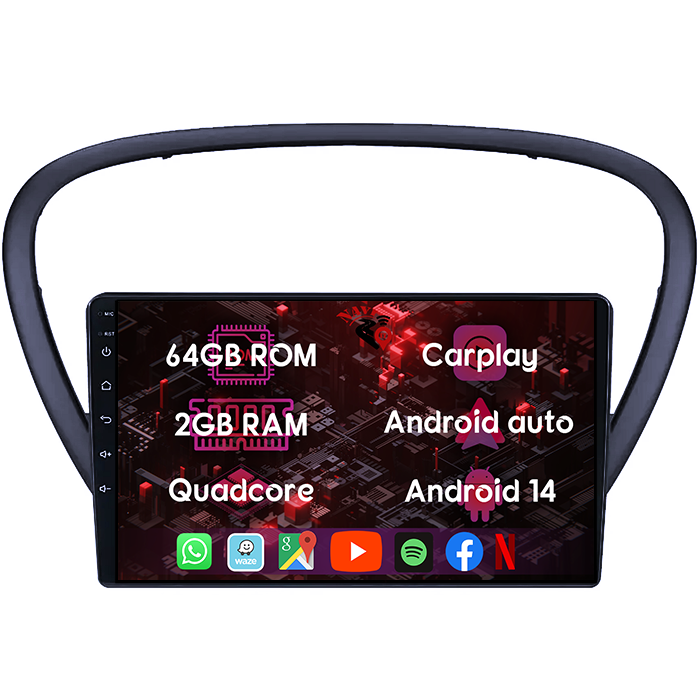 (Resigilata) Navigatie dedicata Peugeot 607 2004-2010, 2GB RAM 32GB ROM, Quad Core, Display 9" IPS Full HD, Carplay, Android 13, Bluetooth, Magazin Play, Suport camere AHD [8]
