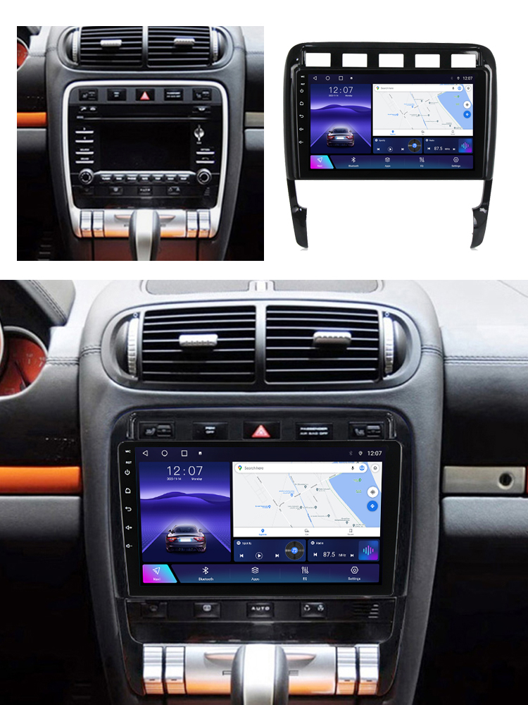 Navigatie dedicata Porsche Cayenne 2002-2010, 12GB RAM 256GB ROM, Android 13, Rezolutie 2K, Display QLED, 9", DSP, Carplay, Android Auto, Internet, Youtube, Waze, Wi Fi, USB [5]